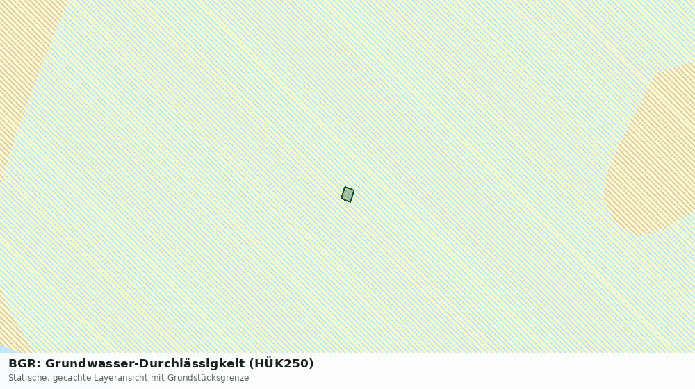 Statische Kartenansicht: BGR: Grundwasser-Durchlässigkeit (HÜK250)