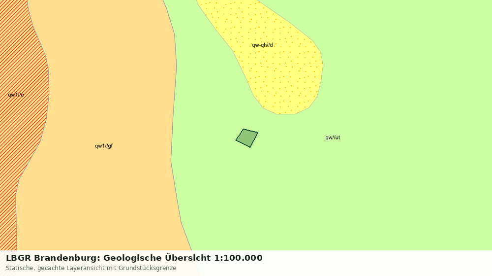 Statische Kartenansicht: LBGR Brandenburg: Geologische Übersicht 1:100.000