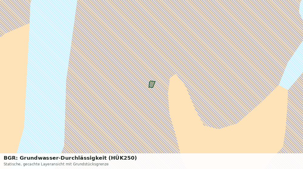 Statische Kartenansicht: BGR: Grundwasser-Durchlässigkeit (HÜK250)