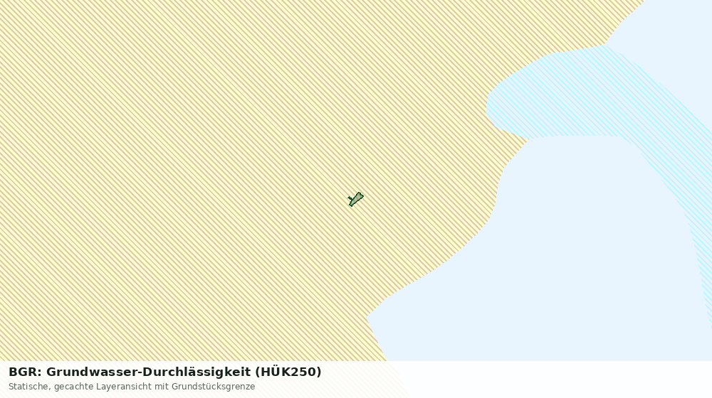Statische Kartenansicht: BGR: Grundwasser-Durchlässigkeit (HÜK250)
