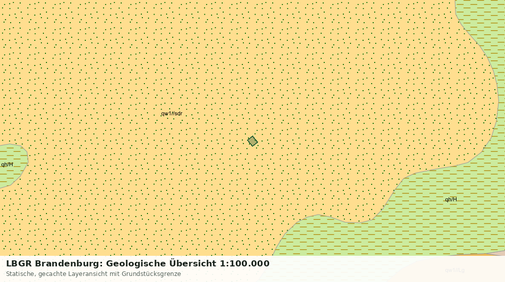 Statische Kartenansicht: LBGR Brandenburg: Geologische Übersicht 1:100.000
