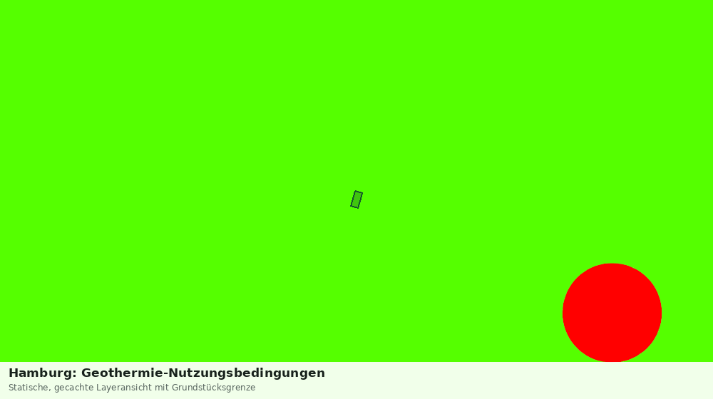 Statische Kartenansicht: Hamburg: Geothermie-Nutzungsbedingungen