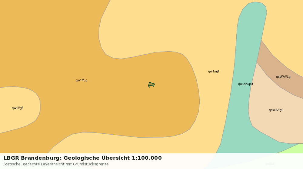 Statische Kartenansicht: LBGR Brandenburg: Geologische Übersicht 1:100.000