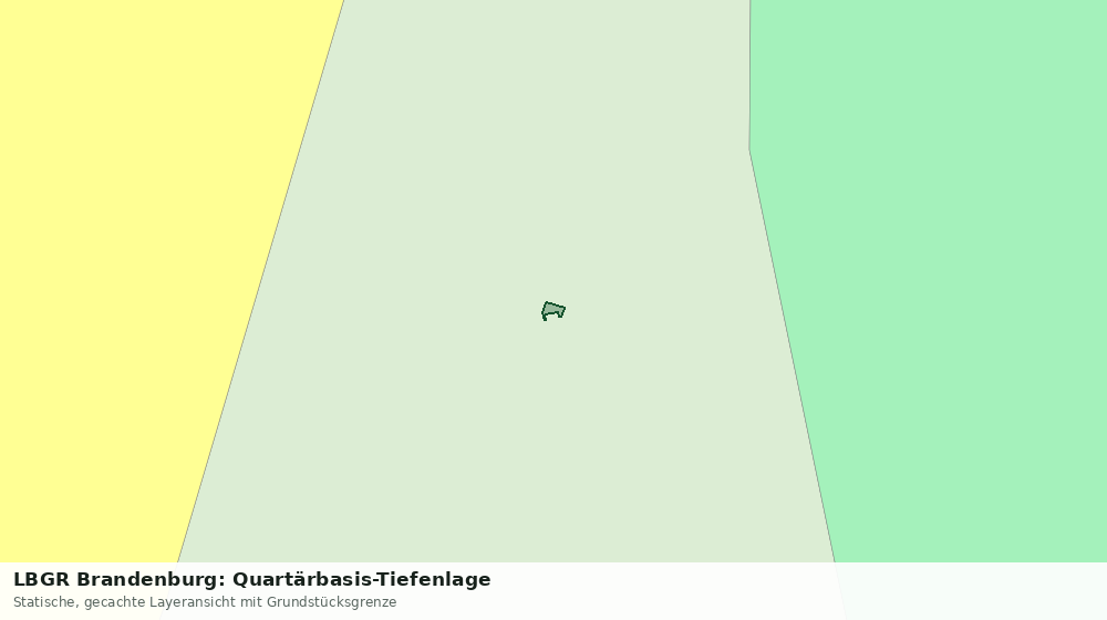 Statische Kartenansicht: LBGR Brandenburg: Quartärbasis-Tiefenlage