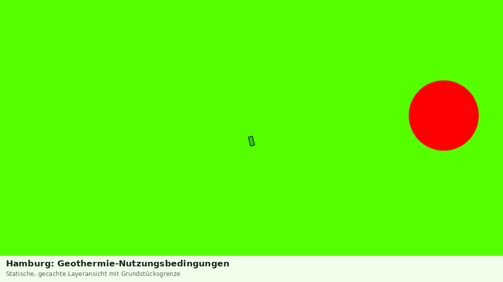 Statische Kartenansicht: Hamburg: Geothermie-Nutzungsbedingungen