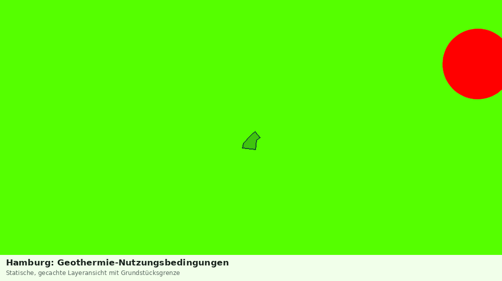 Statische Kartenansicht: Hamburg: Geothermie-Nutzungsbedingungen