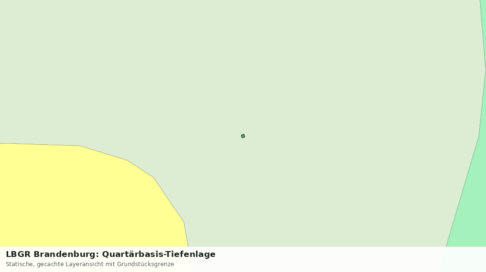 Statische Kartenansicht: LBGR Brandenburg: Quartärbasis-Tiefenlage