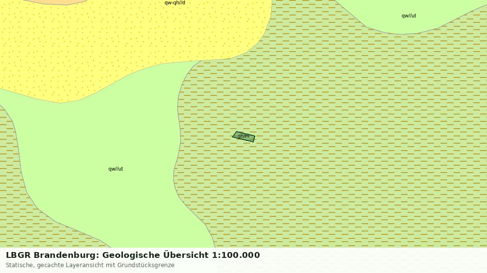 Statische Kartenansicht: LBGR Brandenburg: Geologische Übersicht 1:100.000