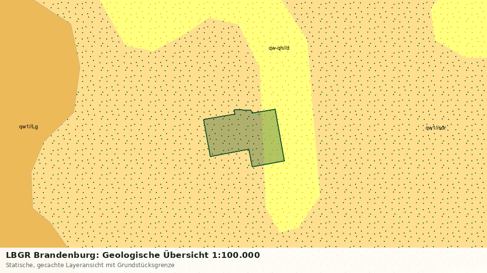Statische Kartenansicht: LBGR Brandenburg: Geologische Übersicht 1:100.000