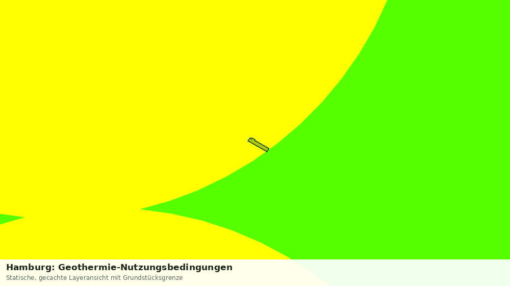 Statische Kartenansicht: Hamburg: Geothermie-Nutzungsbedingungen