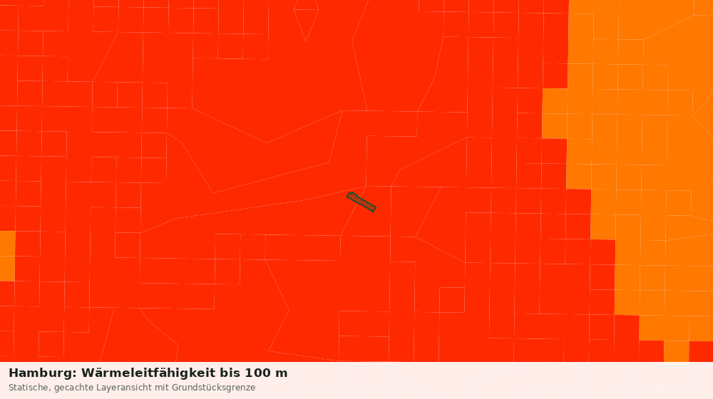 Statische Kartenansicht: Hamburg: Wärmeleitfähigkeit bis 100 m