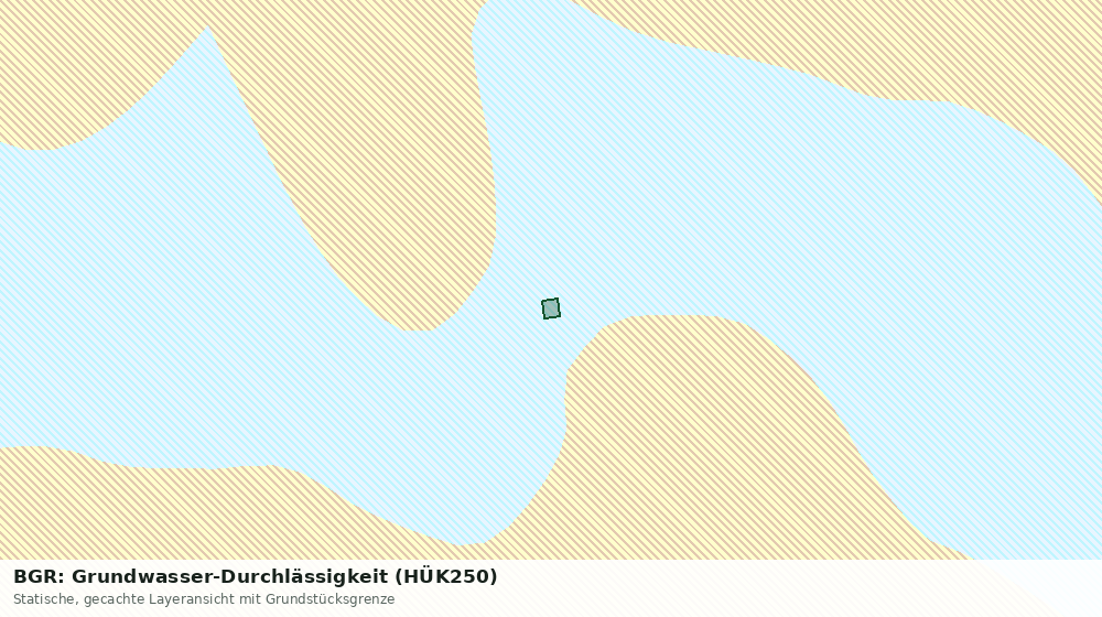 Statische Kartenansicht: BGR: Grundwasser-Durchlässigkeit (HÜK250)