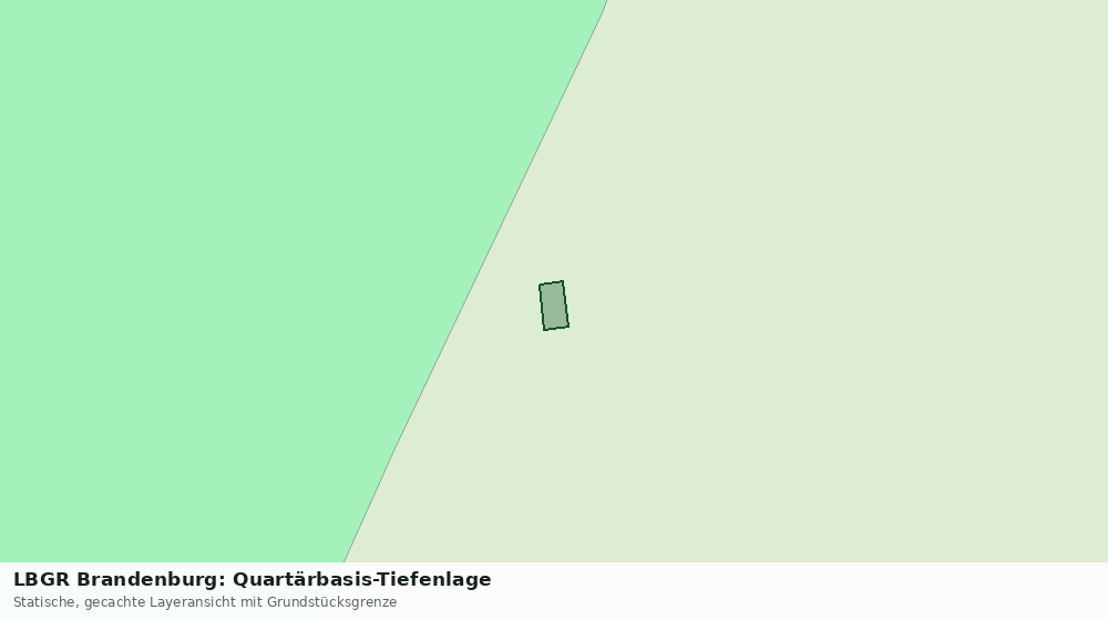 Statische Kartenansicht: LBGR Brandenburg: Quartärbasis-Tiefenlage