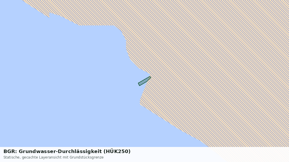 Statische Kartenansicht: BGR: Grundwasser-Durchlässigkeit (HÜK250)