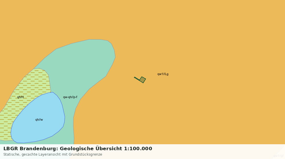 Statische Kartenansicht: LBGR Brandenburg: Geologische Übersicht 1:100.000