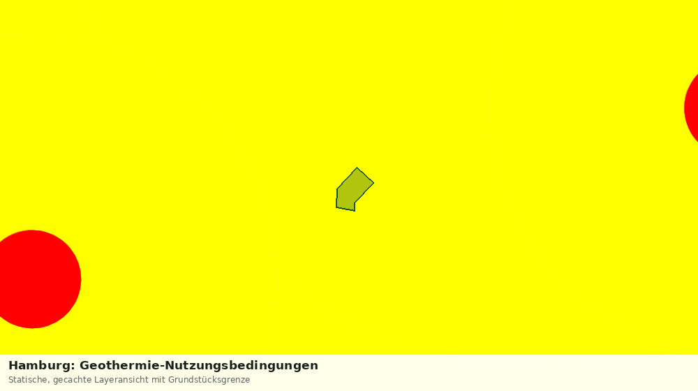 Statische Kartenansicht: Hamburg: Geothermie-Nutzungsbedingungen