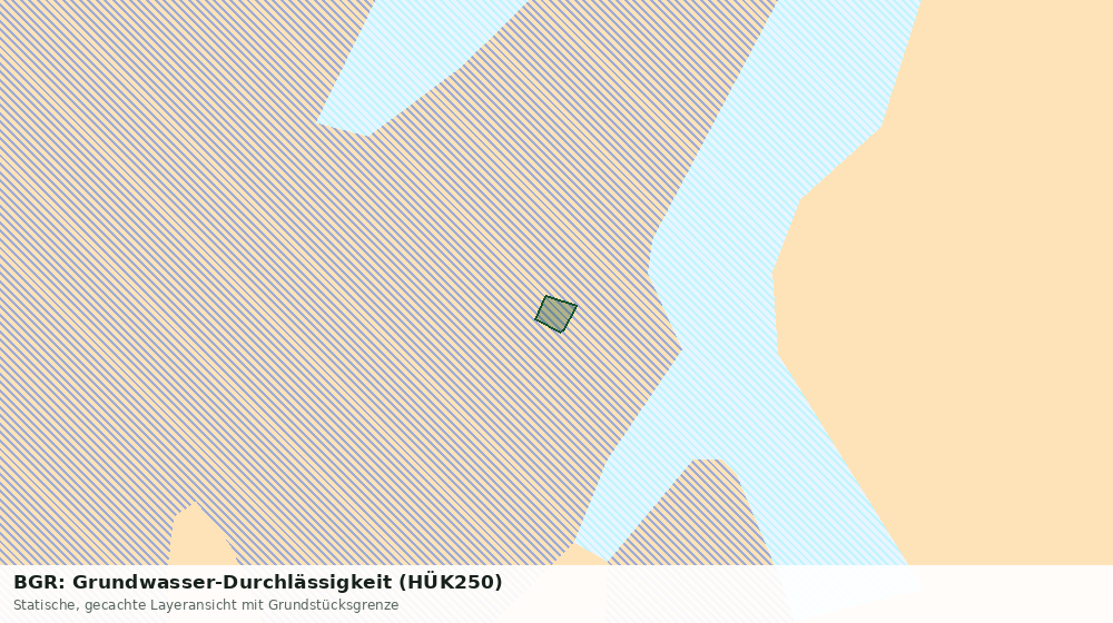 Statische Kartenansicht: BGR: Grundwasser-Durchlässigkeit (HÜK250)