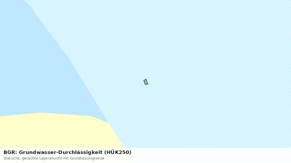Statische Kartenansicht: BGR: Grundwasser-Durchlässigkeit (HÜK250)