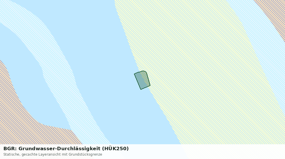 Statische Kartenansicht: BGR: Grundwasser-Durchlässigkeit (HÜK250)