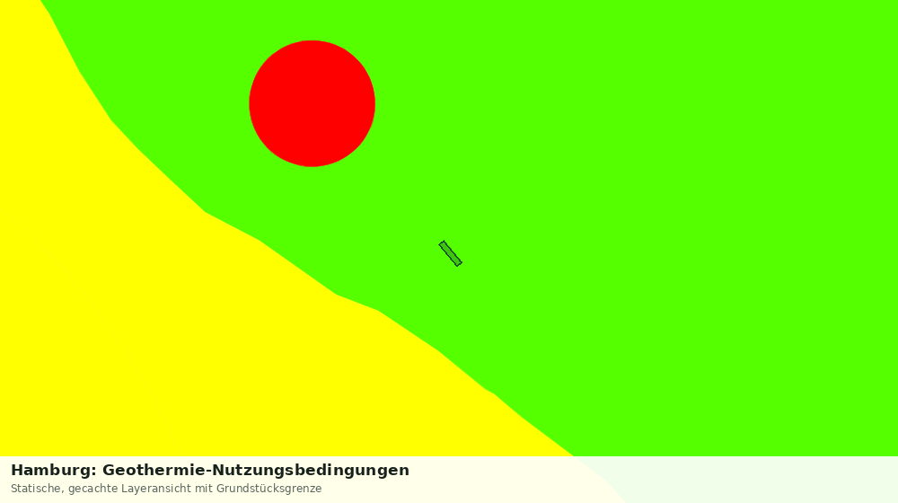 Statische Kartenansicht: Hamburg: Geothermie-Nutzungsbedingungen