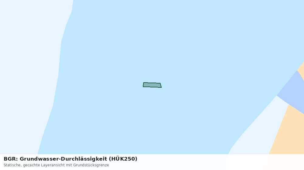 Statische Kartenansicht: BGR: Grundwasser-Durchlässigkeit (HÜK250)