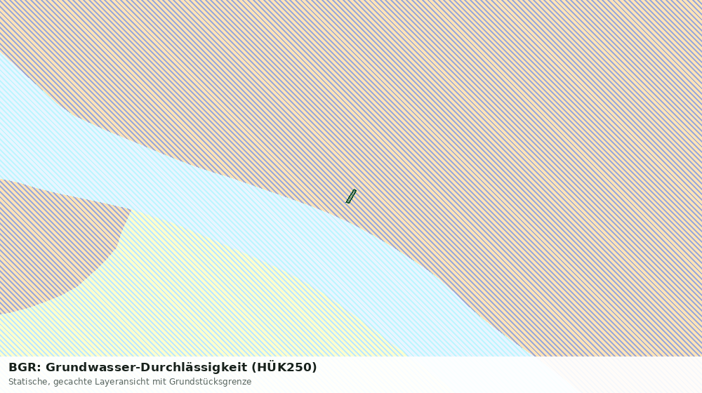 Statische Kartenansicht: BGR: Grundwasser-Durchlässigkeit (HÜK250)