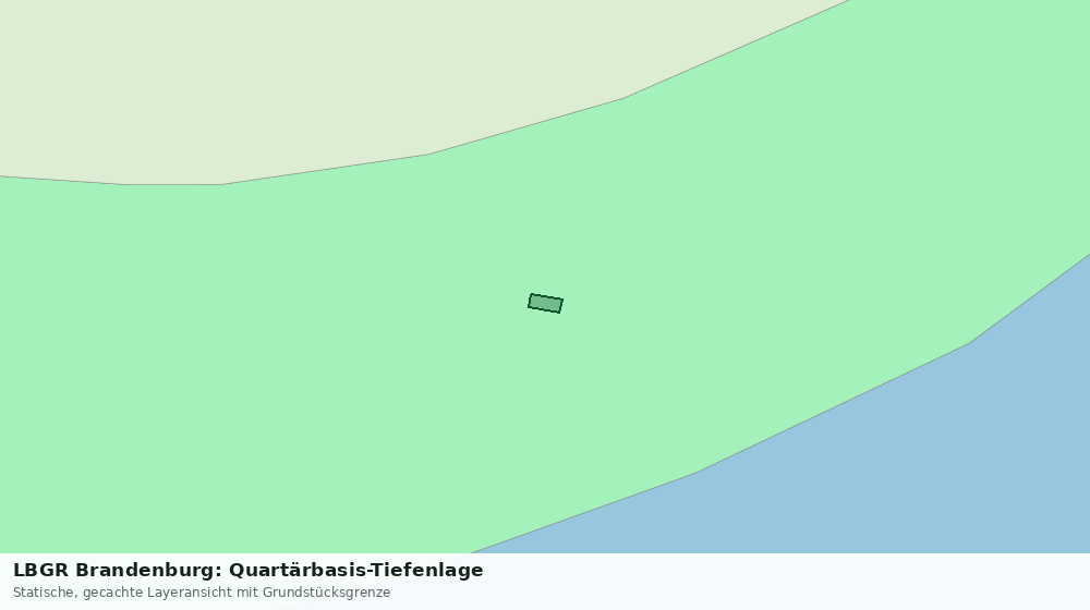 Statische Kartenansicht: LBGR Brandenburg: Quartärbasis-Tiefenlage