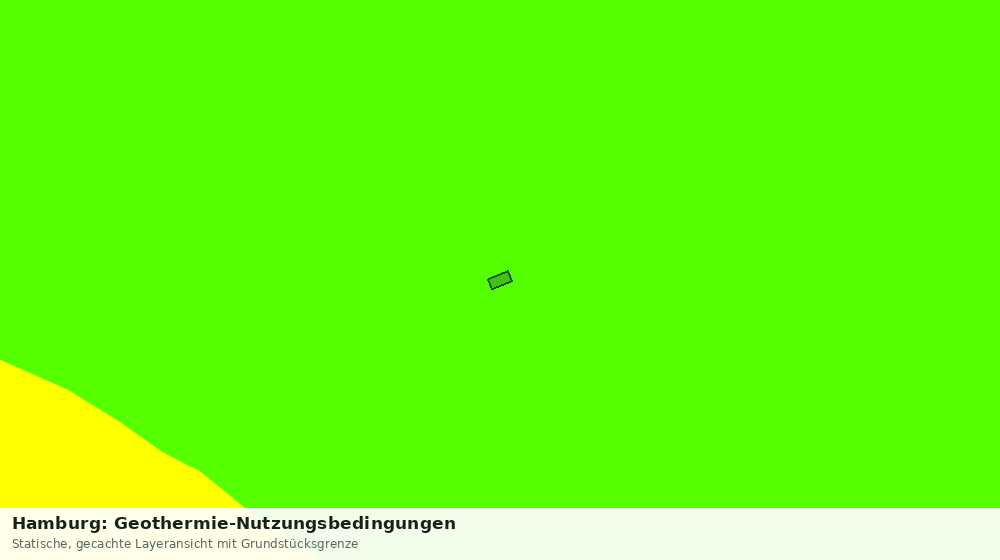 Statische Kartenansicht: Hamburg: Geothermie-Nutzungsbedingungen