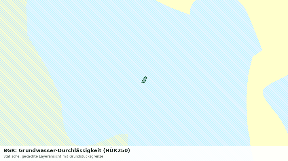 Statische Kartenansicht: BGR: Grundwasser-Durchlässigkeit (HÜK250)