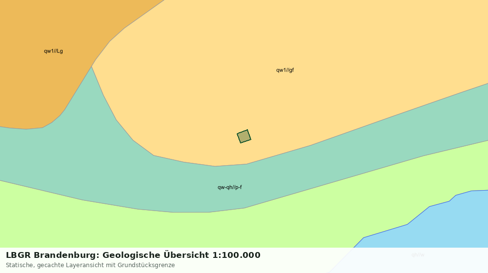 Statische Kartenansicht: LBGR Brandenburg: Geologische Übersicht 1:100.000