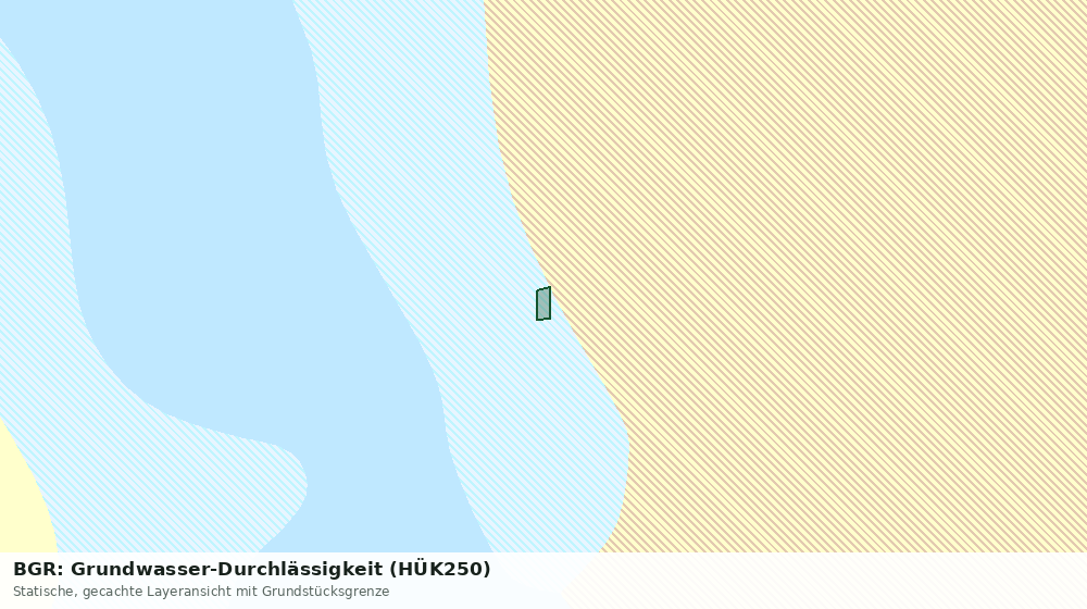 Statische Kartenansicht: BGR: Grundwasser-Durchlässigkeit (HÜK250)