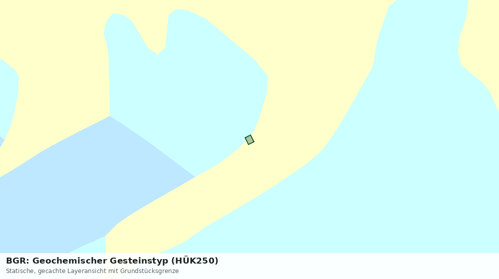 Statische Kartenansicht: BGR: Geochemischer Gesteinstyp (HÜK250)
