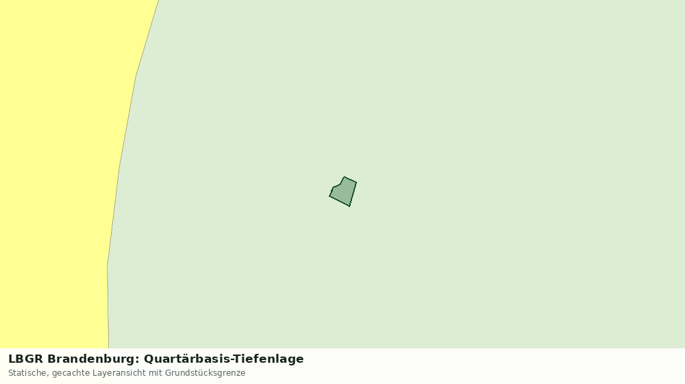 Statische Kartenansicht: LBGR Brandenburg: Quartärbasis-Tiefenlage