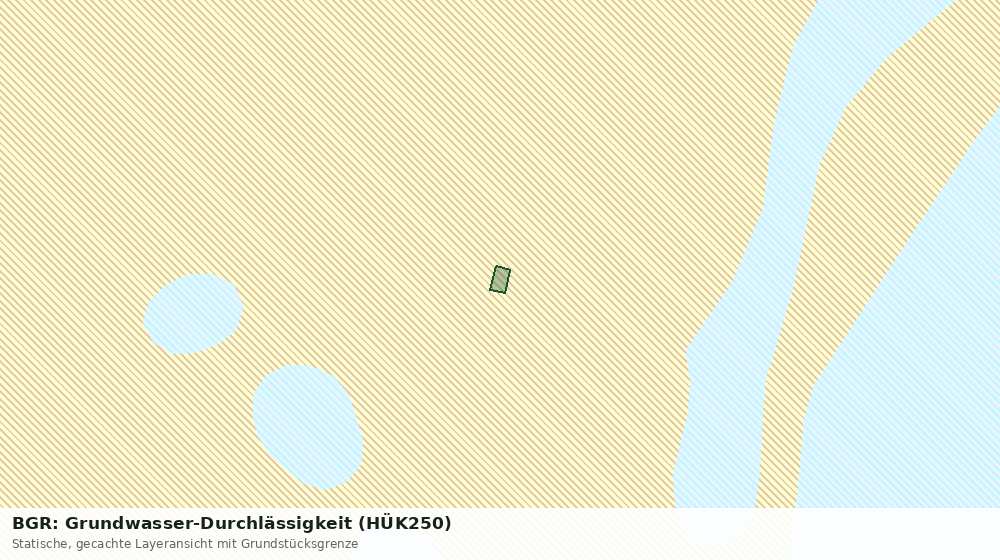 Statische Kartenansicht: BGR: Grundwasser-Durchlässigkeit (HÜK250)