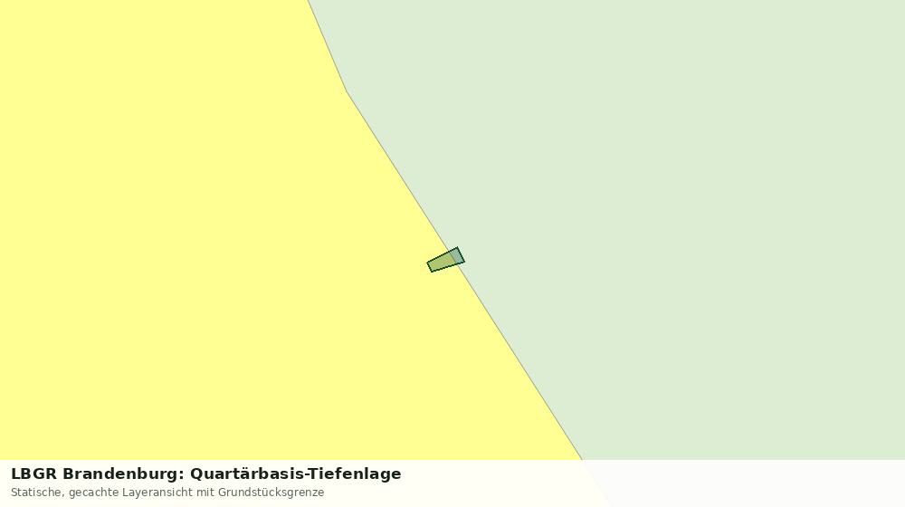 Statische Kartenansicht: LBGR Brandenburg: Quartärbasis-Tiefenlage