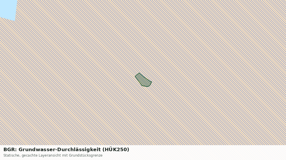 Statische Kartenansicht: BGR: Grundwasser-Durchlässigkeit (HÜK250)