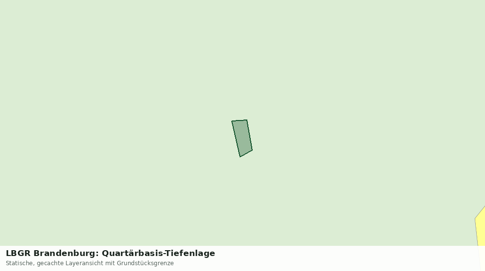 Statische Kartenansicht: LBGR Brandenburg: Quartärbasis-Tiefenlage