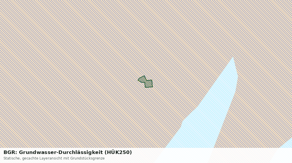 Statische Kartenansicht: BGR: Grundwasser-Durchlässigkeit (HÜK250)