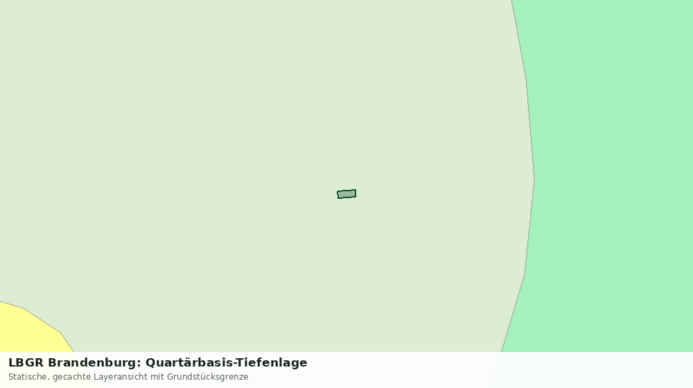 Statische Kartenansicht: LBGR Brandenburg: Quartärbasis-Tiefenlage