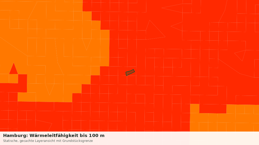 Statische Kartenansicht: Hamburg: Wärmeleitfähigkeit bis 100 m