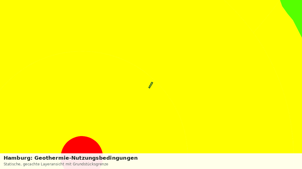 Statische Kartenansicht: Hamburg: Geothermie-Nutzungsbedingungen