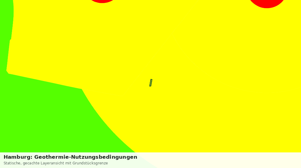 Statische Kartenansicht: Hamburg: Geothermie-Nutzungsbedingungen