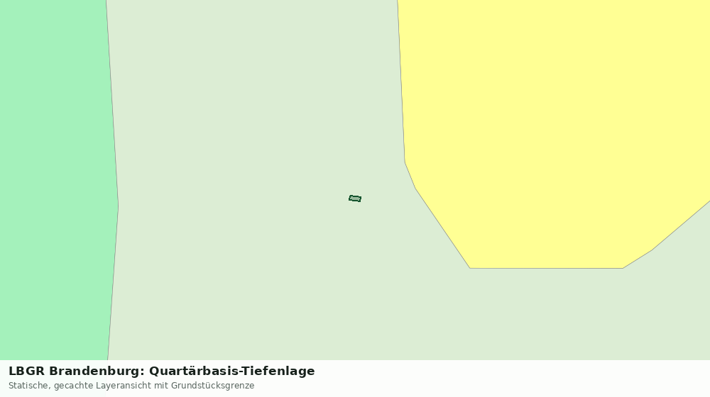 Statische Kartenansicht: LBGR Brandenburg: Quartärbasis-Tiefenlage