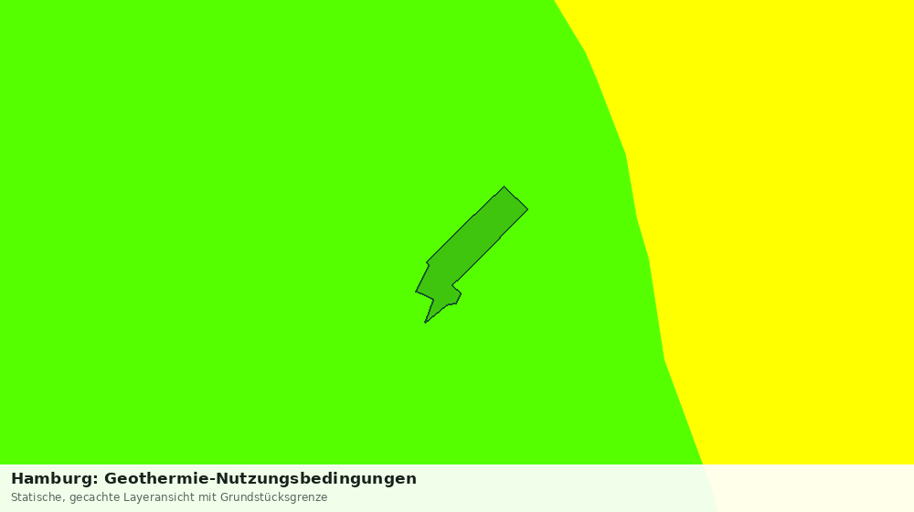 Statische Kartenansicht: Hamburg: Geothermie-Nutzungsbedingungen