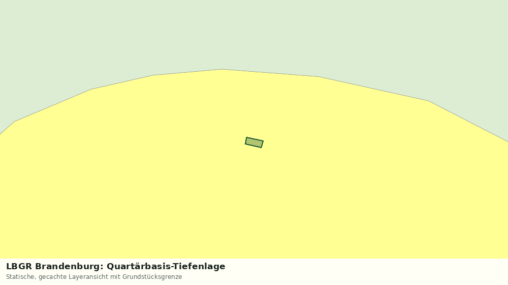 Statische Kartenansicht: LBGR Brandenburg: Quartärbasis-Tiefenlage