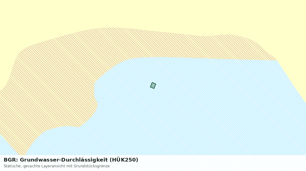 Statische Kartenansicht: BGR: Grundwasser-Durchlässigkeit (HÜK250)