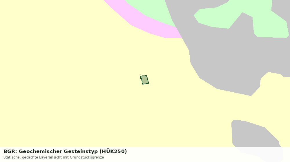 Statische Kartenansicht: BGR: Geochemischer Gesteinstyp (HÜK250)