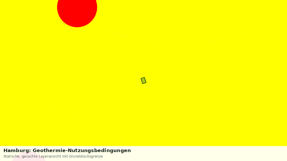 Statische Kartenansicht: Hamburg: Geothermie-Nutzungsbedingungen