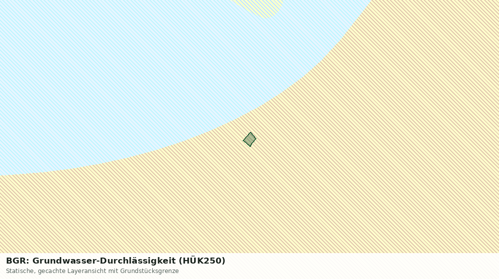 Statische Kartenansicht: BGR: Grundwasser-Durchlässigkeit (HÜK250)