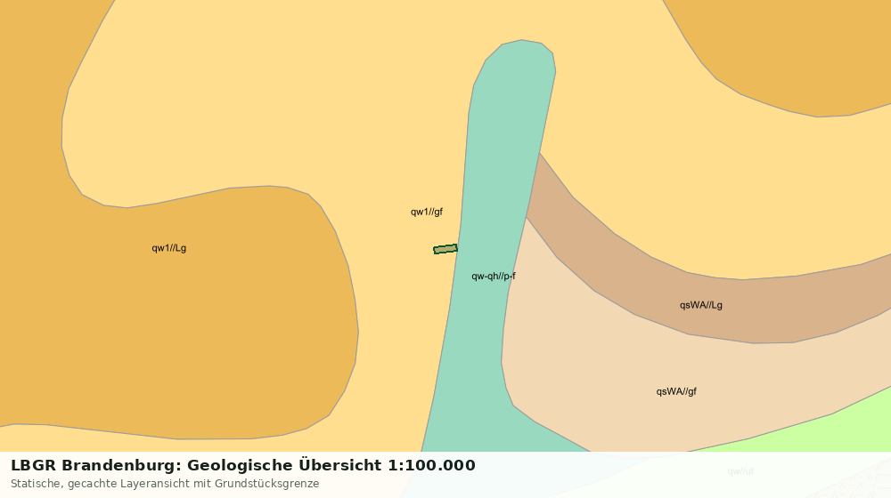 Statische Kartenansicht: LBGR Brandenburg: Geologische Übersicht 1:100.000